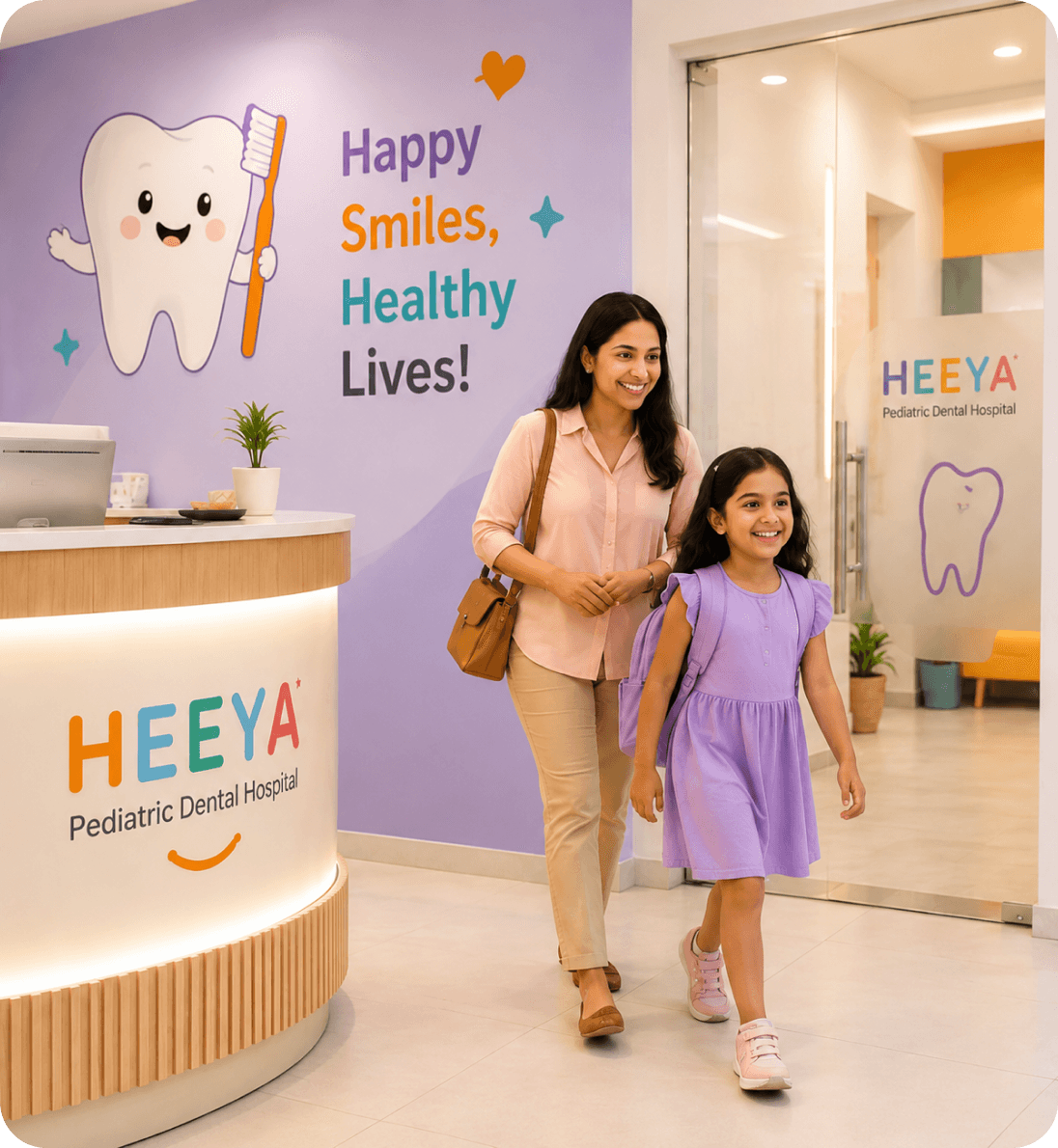 Family entering Heeya clinic