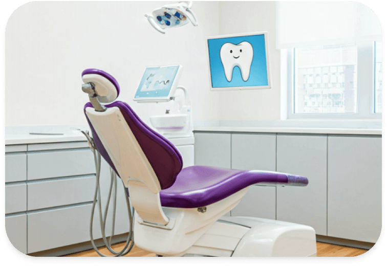 Modern dental chair setup