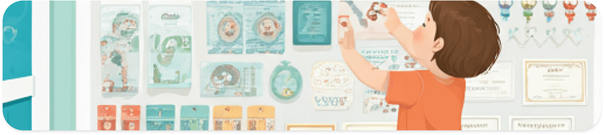Interactive learning wall